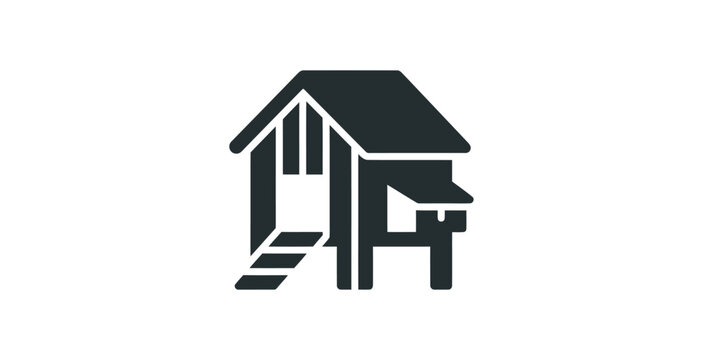 Covered Bridge Minimalist Icon