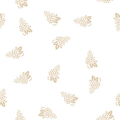 Obraz premium blue grapes bunch vector glyph seamless pattern blue grapes bunch sign illustration