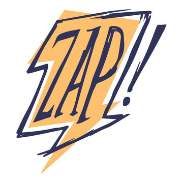 Comic slang words zap