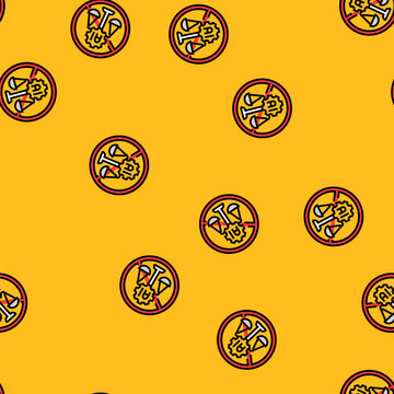 no bias ethical ai vector seamless pattern no bias ethical ai sign illustration