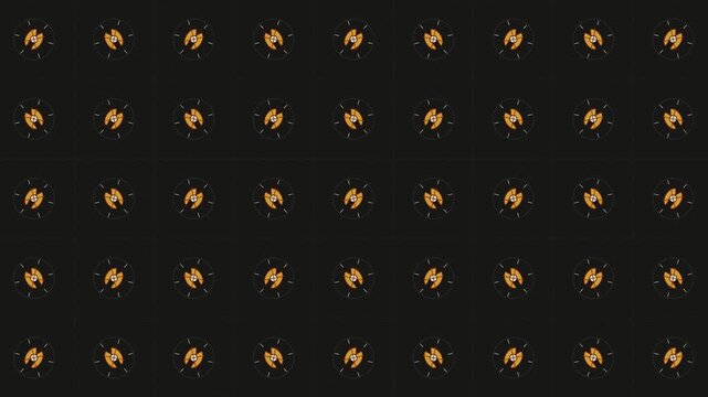 African Heritage 4K Seamless Loop - Kente Geometric Weaving Tessellation in Kuba Earth and Raffia Textures (Mustard Gold, Mahogany Red, Raw Raffia Tan, Olive). Vibrant Cultural Pattern backdrop f