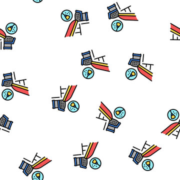 gutter cleaning vector seamless pattern gutter cleaning sign illustration