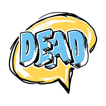 Cartoon dead slang word