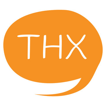 Thx speech bubble