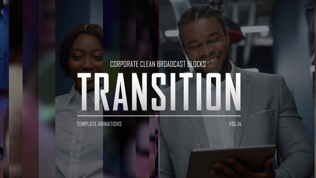 Corporate Clean Broadcast Blocks Transition / 4k Resolution / Horizontal / Part 14