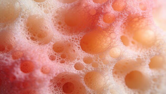 Pastel Peach Coral Sea Sponge Organic Pore Texture  background