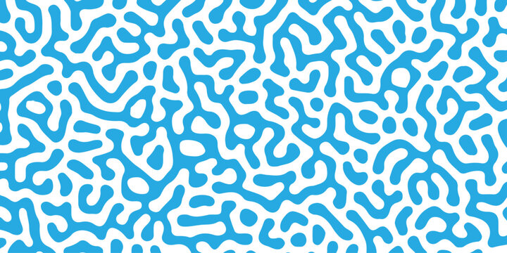 seamless bold turing pattern background. Fabric clothing decoration texture textile floral line background. organic lines in memphis. abstract turing organic wallpaper.