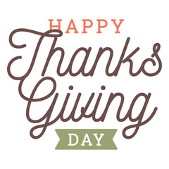 Thanksgiving day greetings badge © Vexels
