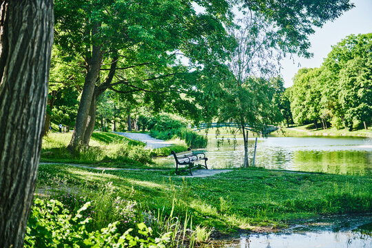 Washington Park Lake in Albany, New York