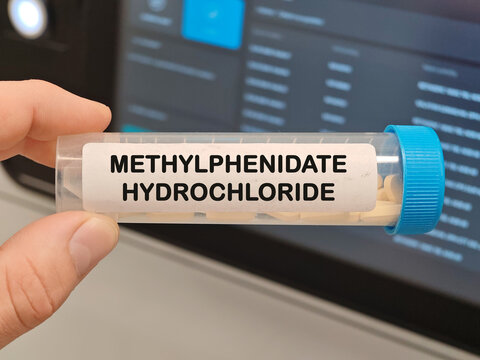 METHYLPHENIDATE HYDROCHLORIDE central nervous system stimulant for ADHD and narcolepsy tablets in laboratory