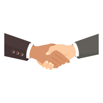 Hands handshaking illustration