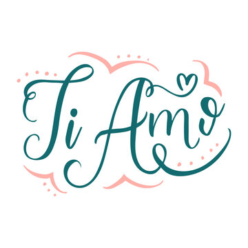 Valentine italian ti amo badge sticker