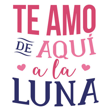 Valentine te amo de aqui ala luna heart badge sticker