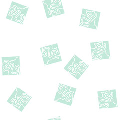Fototapeta premium meandering river vector glyph seamless pattern meandering river sign illustration