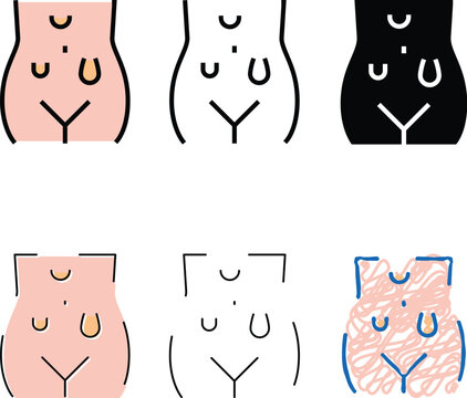 abdominal hernias disease color icon vector. abdominal hernias disease range sign. isolated symbol