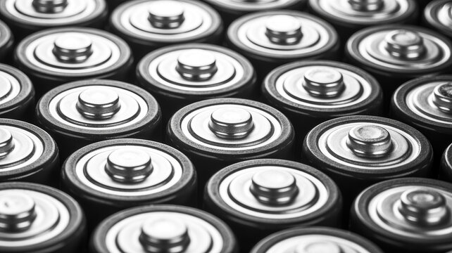 Button Cell Batteries Black And White Macro Photograph coin cells