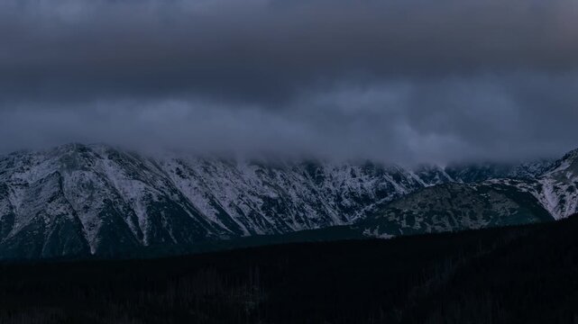 Slovakia to Poland: Expansive Tatra Mountain Timelapse