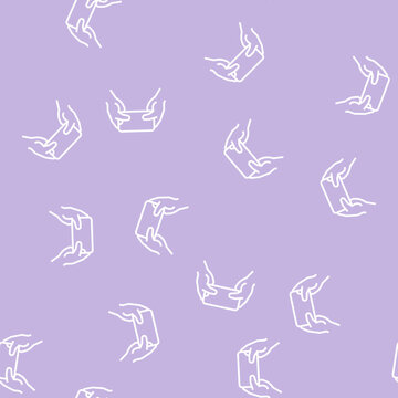 accelerometer playing video game app on smartphone vector line seamless pattern accelerometer playing video game app on smartphone sign illustration