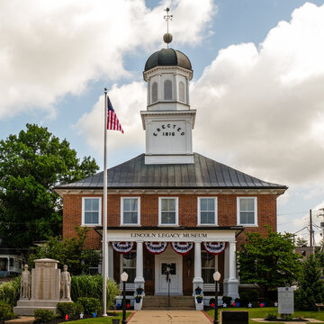 Lincoln Legacy Museum located in the historic Washington County Courthouse in downtown Springfield, Kentucky, USA