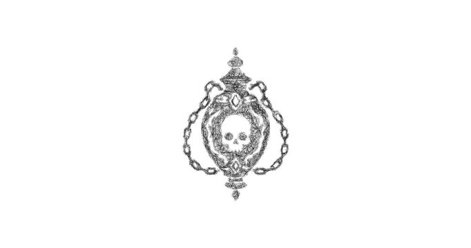 Sketch phylactery icon animation - smooth progressive reveal