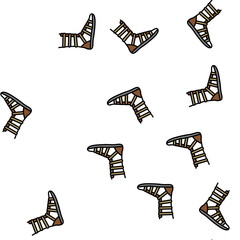 Obraz premium warrior shoe ancient rome vector seamless pattern warrior shoe ancient rome sign illustration