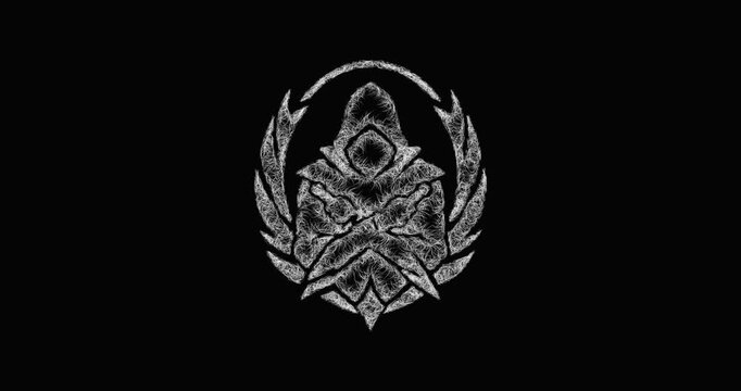 Sketch guild assassin icon animation - smooth progressive reveal