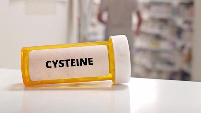 CYSTEINE amino acid or sports nutrition supplement for amino acid nutrition metabolism and physiological support