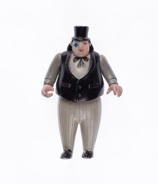 Kazakhstan, Almaty, June 7, 2026: Batman toy character Penguin isolated on white background