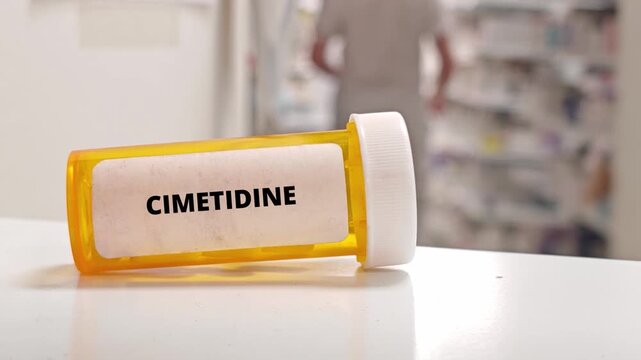 CIMETIDINE H2 receptor antagonist for acid reflux and peptic ulcers
