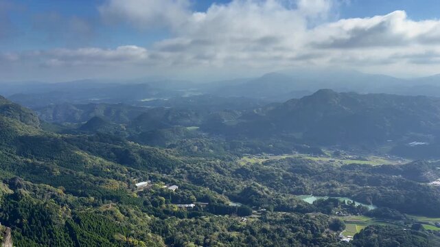 黒髪山の山頂からの眺望
