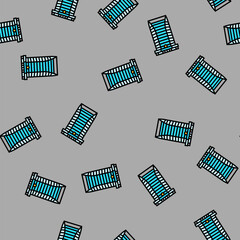 Obraz premium public bank building vector seamless pattern public bank building sign illustration