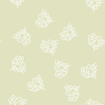 players playing in lotto vector line seamless pattern players playing in lotto sign illustration