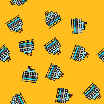 material recovery facility mrf vector seamless pattern material recovery facility mrf sign illustration