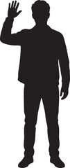 Fototapeta premium Lifestyle Human Silhouette Vector Icon illustration