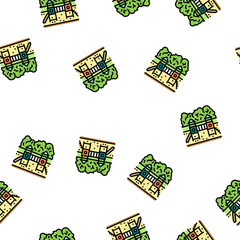 Naklejka premium playground park vector seamless pattern playground park sign illustration