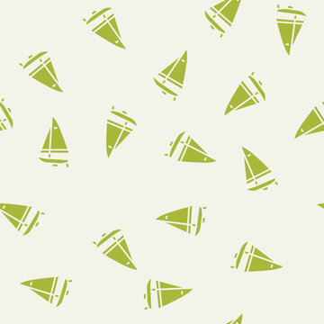 keelboat modern sailing sport vector glyph seamless pattern keelboat modern sailing sport sign illustration