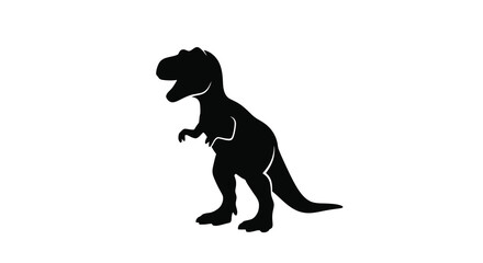 Tyrannosaurus Rex Dinosaur Shape Black Silhouette trex © MD RIPON