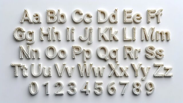 royal icing style piped letters for bakery branding mockup