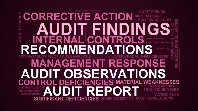 Audit Findings Word Cloud