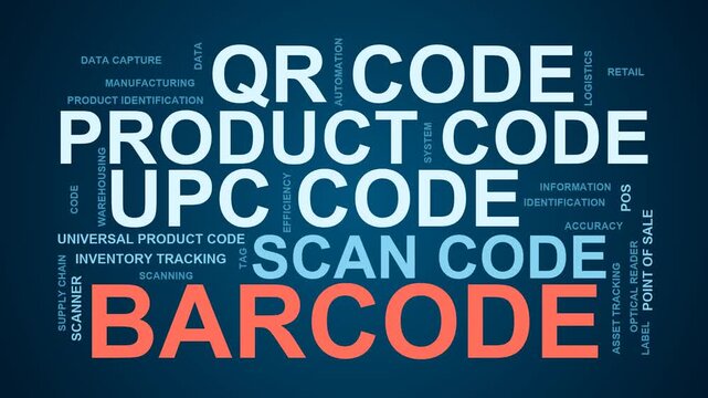 Bar Code Word Cloud