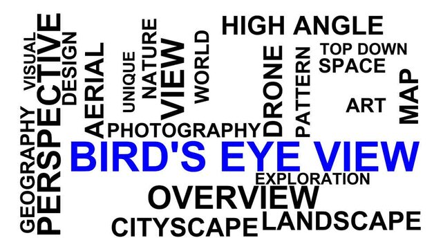 Bird'S Eye View Word Cloud