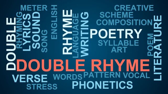 Double Rhyme Word Cloud