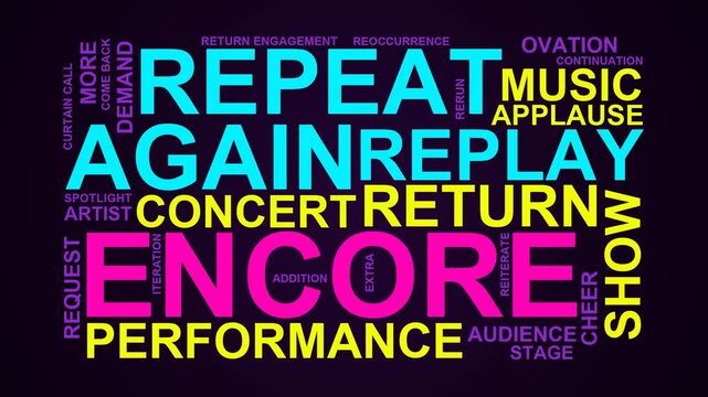 Encore Word Cloud