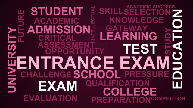 Entrance Exam Word Cloud