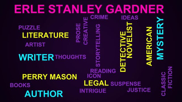 Erle Stanley Gardner Word Cloud