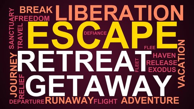 Escape Word Cloud