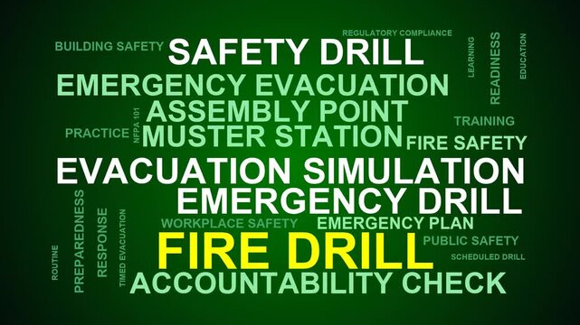 Fire Drill Word Cloud