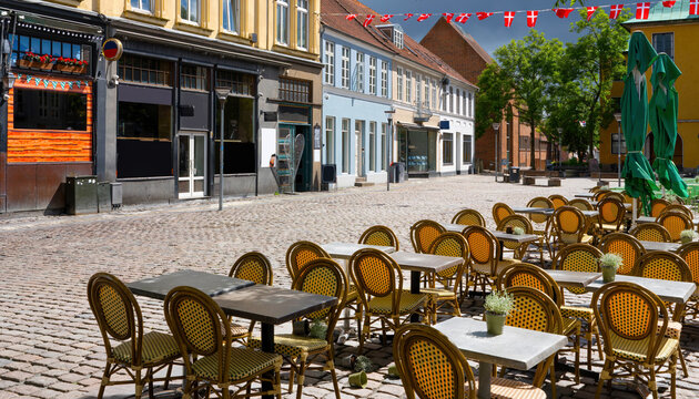 Sonderborg/Sonderburg, D&auml;nemark. Altstadtszene