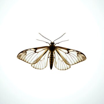 Carmenta Brachyclados Clearwing Moth Isolated 