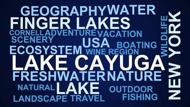 Lake Cayuga Word Cloud